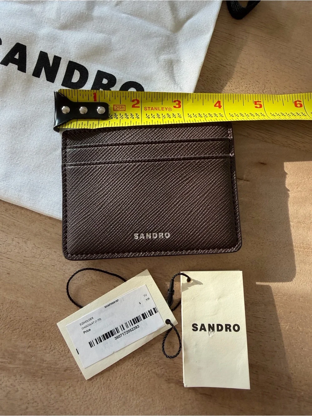 Sandro Chocolate Card Holder